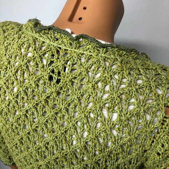 Clare by Icelandic Design green knit sweater Sz S - Picture 8 of 11